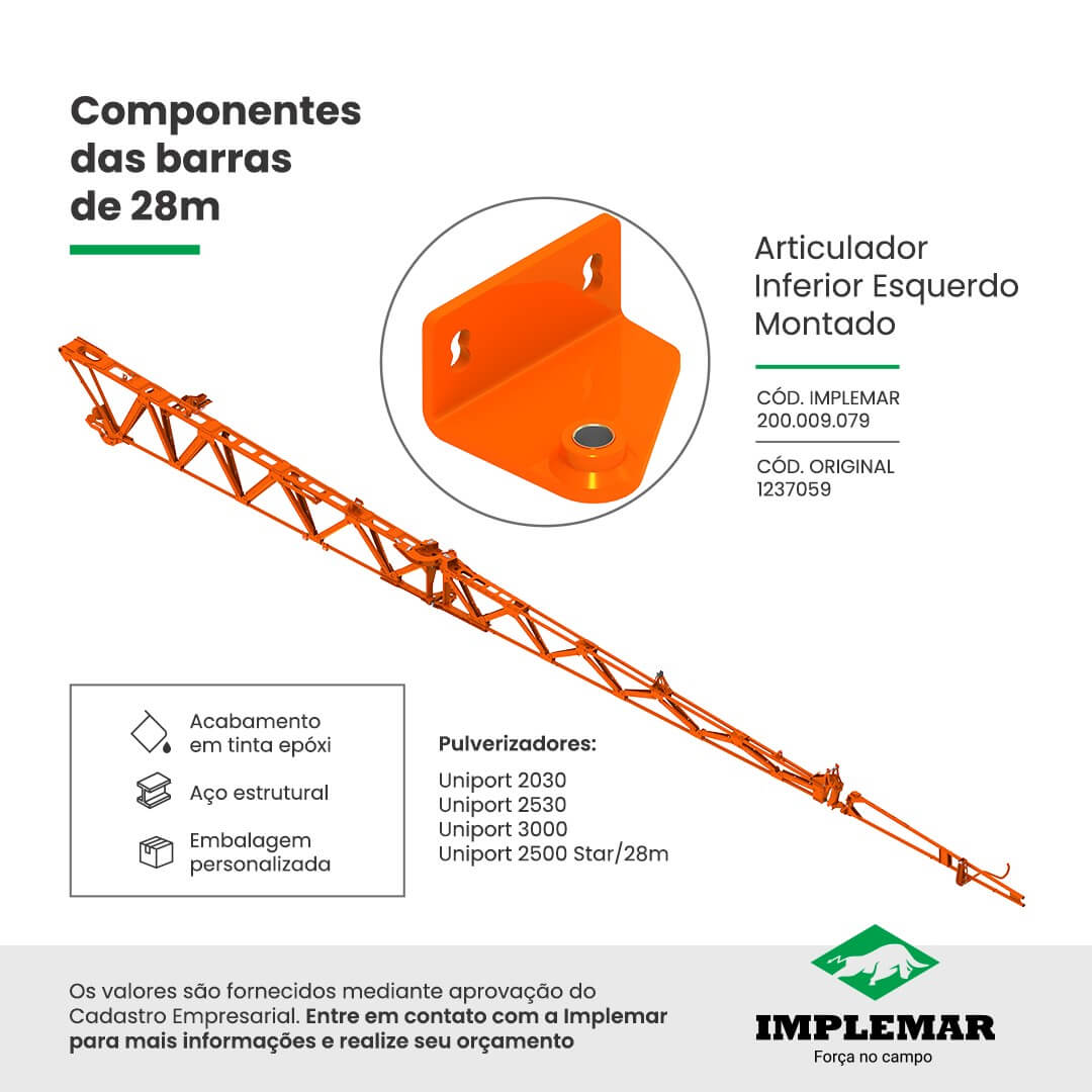 Articulador Inferior para Uniport 28m Jacto